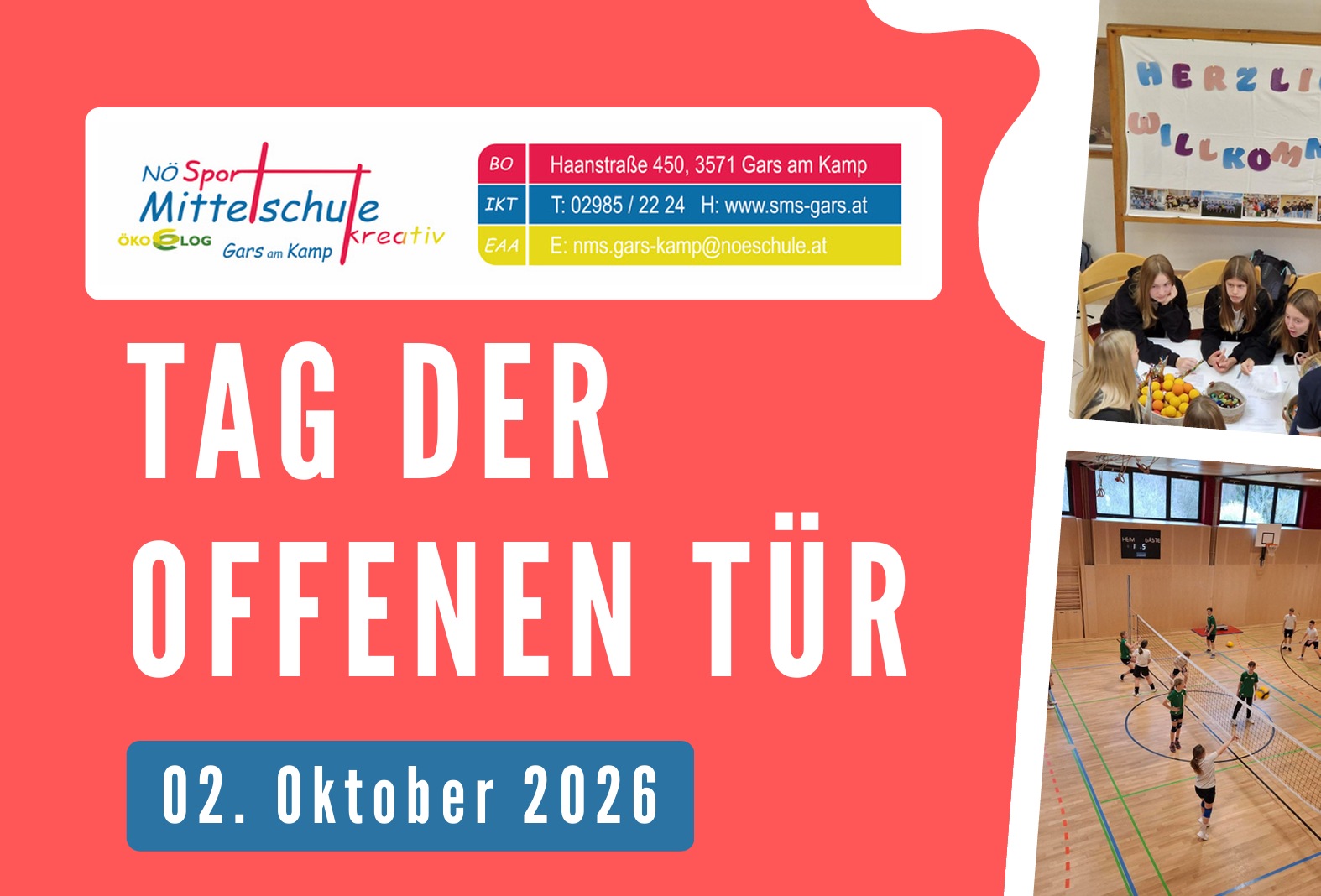 Tag der offenen Tür 2026 - Copyright SMS Gars